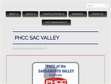 Tablet Screenshot of phccsacvalley.org